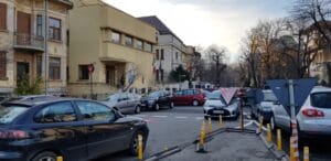 Aleea Alexandru din Bucuresti, in zona restaurantului Uptown