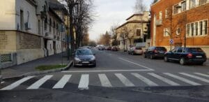 Aleea Alexandru din Bucuresti, in zona restaurantului Uptown