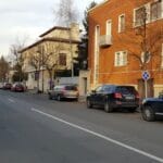 Aleea Alexandru din Bucuresti, in zona restaurantului Uptown