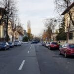 Aleea Alexandru din Bucuresti, in zona restaurantului Uptown