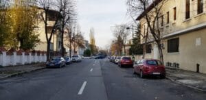 Aleea Alexandru din Bucuresti, in zona restaurantului Uptown