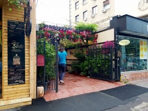 Journey Pub, local in centrul Bucurestiului (Piata Romana), cu terasa plina de vegetatie