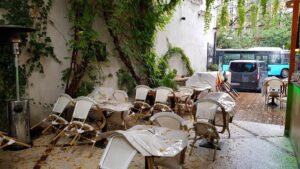 Gradina restaurantului italian