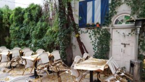 Gradina restaurantului italian