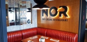 NOR Sky Casual Restaurant, restaurant panoramic la etajul 36 in Bucuresti