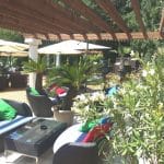 Bonton Palace, terasa cu piscina in Parcul Herastrau