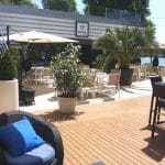 Bonton Palace, terasa cu piscina in Parcul Herastrau