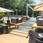 Bonton Palace, terasa cu piscina in Parcul Herastrau