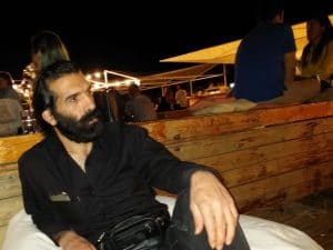 Iranian mystical musician at Deschis Gastrobar in Bucharest