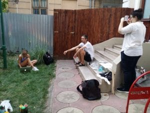 Lente Dionisie Lupu (Piata Lahovari), cafenea boema cu street food