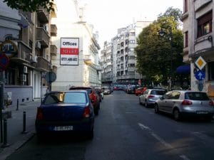 Strada Dionisie Lupu din Bucuresti, aproape de Piata Lahovary