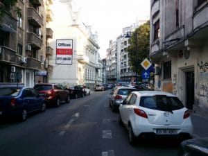 Strada Dionisie Lupu din Bucuresti, aproape de Piata Lahovary
