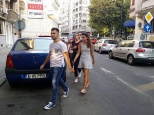 Strada Dionisie Lupu din Bucuresti, aproape de Piata Lahovary
