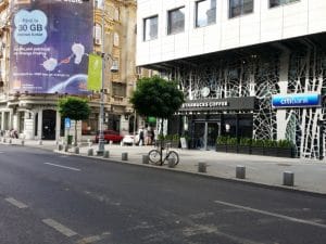 Calea Victoriei din Bucuresti, aproape de Piata Victoriei