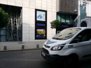 Calea Victoriei din Bucuresti, aproape de Piata Victoriei