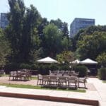 Gradina Floreasca, terasa cu piscina in Parcul Floreasca din Bucuresti