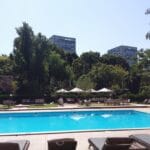 Gradina Floreasca, terasa cu piscina in Parcul Floreasca din Bucuresti