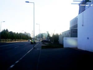 Bulevardul Pipera, in dreptul restaurantului Ikaria