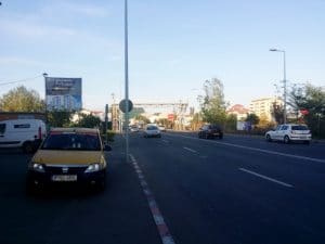 Bulevardul Pipera, in dreptul restaurantului Ikaria