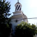 Strada Silvestru din Bucuresti, cu Biserica Silvestru si Restaurantul Il Destino