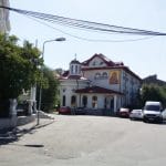 Strada Silvestru din Bucuresti, cu Biserica Silvestru si Restaurantul Il Destino