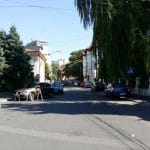 Strada Silvestru din Bucuresti, cu Biserica Silvestru si Restaurantul Il Destino