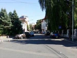 Strada Silvestru din Bucuresti, cu Biserica Silvestru si Restaurantul Il Destino