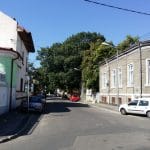 Strada Silvestru din Bucuresti, cu Biserica Silvestru si Restaurantul Il Destino