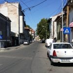 Strada Silvestru din Bucuresti, cu Biserica Silvestru si Restaurantul Il Destino