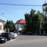 Strada Silvestru din Bucuresti, cu Biserica Silvestru si Restaurantul Il Destino