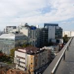 Bucurestiul din Buzesti - Victoriei vazut din restaurantul Upstairs Rooftop