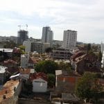 Bucurestiul din Buzesti - Victoriei vazut din restaurantul Upstairs Rooftop
