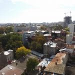 Bucurestiul din Buzesti - Victoriei vazut din restaurantul Upstairs Rooftop