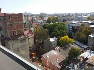 Bucurestiul din Buzesti - Victoriei vazut din restaurantul Upstairs Rooftop