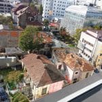 Bucurestiul din Buzesti - Victoriei vazut din restaurantul Upstairs Rooftop
