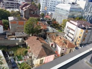 Bucurestiul din Buzesti - Victoriei vazut din restaurantul Upstairs Rooftop