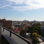Bucurestiul din Buzesti - Victoriei vazut din restaurantul Upstairs Rooftop