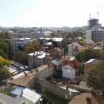 Bucurestiul din Buzesti - Victoriei vazut din restaurantul Upstairs Rooftop