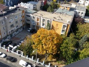 Bucurestiul din Buzesti - Victoriei vazut din restaurantul Upstairs Rooftop