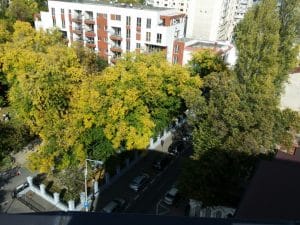 Bucurestiul din Buzesti - Victoriei vazut din restaurantul Upstairs Rooftop