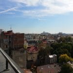 Bucurestiul din Buzesti - Victoriei vazut din restaurantul Upstairs Rooftop