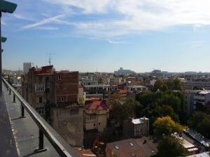 Bucurestiul din Buzesti - Victoriei vazut din restaurantul Upstairs Rooftop