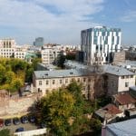 Bucurestiul din Buzesti - Victoriei vazut din restaurantul Upstairs Rooftop