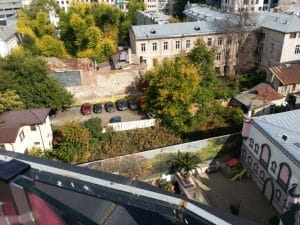 Bucurestiul din Buzesti - Victoriei vazut din restaurantul Upstairs Rooftop