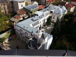 Bucurestiul din Buzesti - Victoriei vazut din restaurantul Upstairs Rooftop