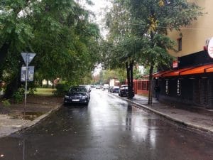 Bulevardul Basarabia la Arena Nationala, cu Damascus Palace si Trattoria Buongiorno