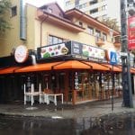 Bulevardul Basarabia la Arena Nationala, cu Damascus Palace si Trattoria Buongiorno