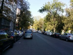 Bulevardul Schitu Magureanu si Parcul Cismigiu din Bucuresti