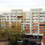 Calea Dorobantilor vazuta de pe terasa hotelului Marshall Garden din Bucuresti