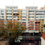 Calea Dorobantilor vazuta de pe terasa hotelului Marshall Garden din Bucuresti
